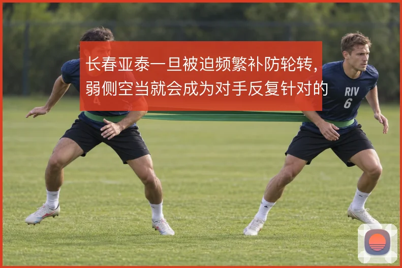 长春亚泰一旦被迫频繁补防轮转，弱侧空当就会成为对手反复针对的入口